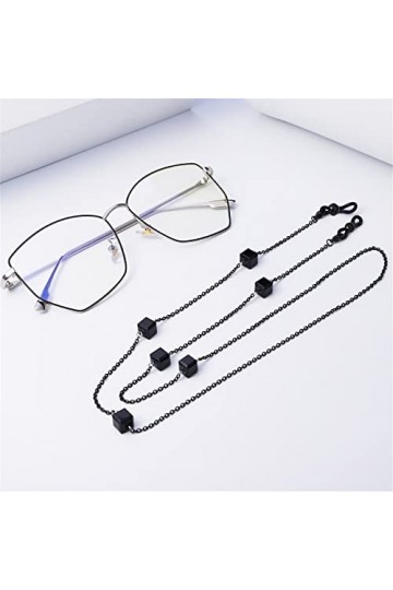 WORNEW Chaînes pour Lunettes Chaîne de Lunettes antidérapante for Femme Cordons de Lunettes Cordon de Cou Chaîne Lunettes Fem