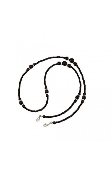 ViLLeX Chaînes Lunettes Cordon for Femmes Perlé Simple Chaîne Anti-Perte de Cou Élégant Lunettes Cordon Color : Black, Size 