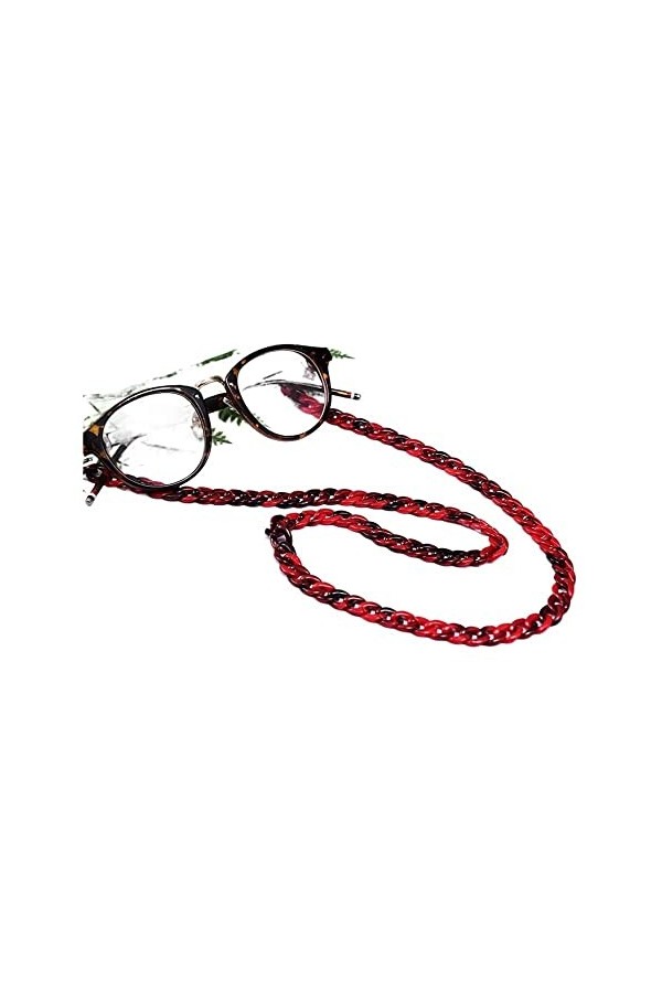 NOGRAX Chaînes Sangle de Lunettes for Femmes Acrylique Simple Cou Chaîne Masque Chaînes Mode Lunettes Cordon Color : O, Size