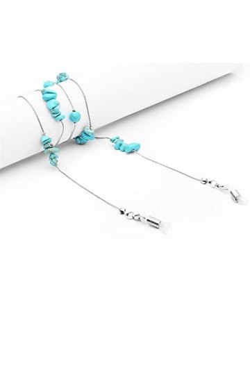 CuteyRain Chaine Lunettes, Perles Minces Lien Chaîne Lunettes de Vue Chaînes Lecture de Lunettes Lunettes de Soleil Sangle Co