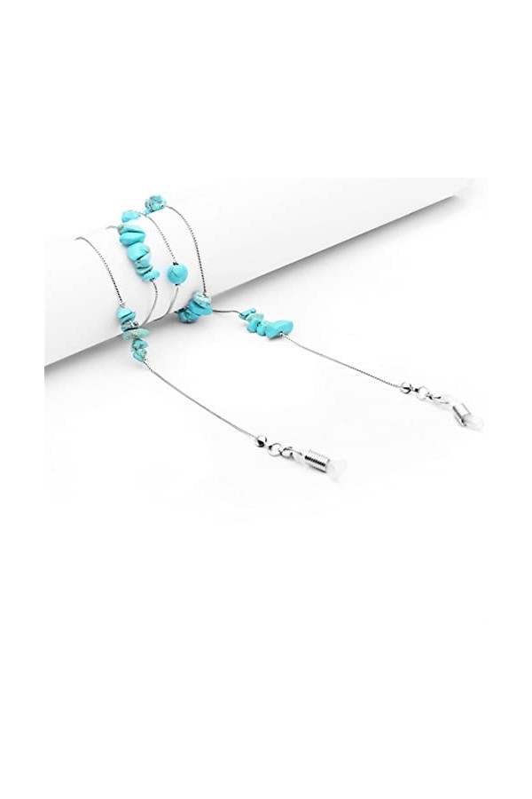 CuteyRain Chaine Lunettes, Perles Minces Lien Chaîne Lunettes de Vue Chaînes Lecture de Lunettes Lunettes de Soleil Sangle Co