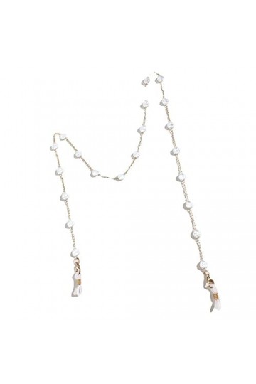 NOGRAX Chaînes de lunettes for femmes rétro plat perle Anti-perte chaîne de cou élégant lunettes chaîne porte-chaîne