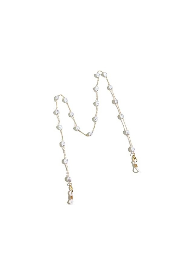 ViLLeX Longe de lunettes chaînes de lunettes for femmes bohême rétro Ellipse perle Anti-perte mode lunettes porte-chaînes