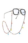 NOGRAX Sangle de lunettes Chaînes de lunettes for femmes Chaînes de masque simples perlées colorées Chaînes porte-lunettes él
