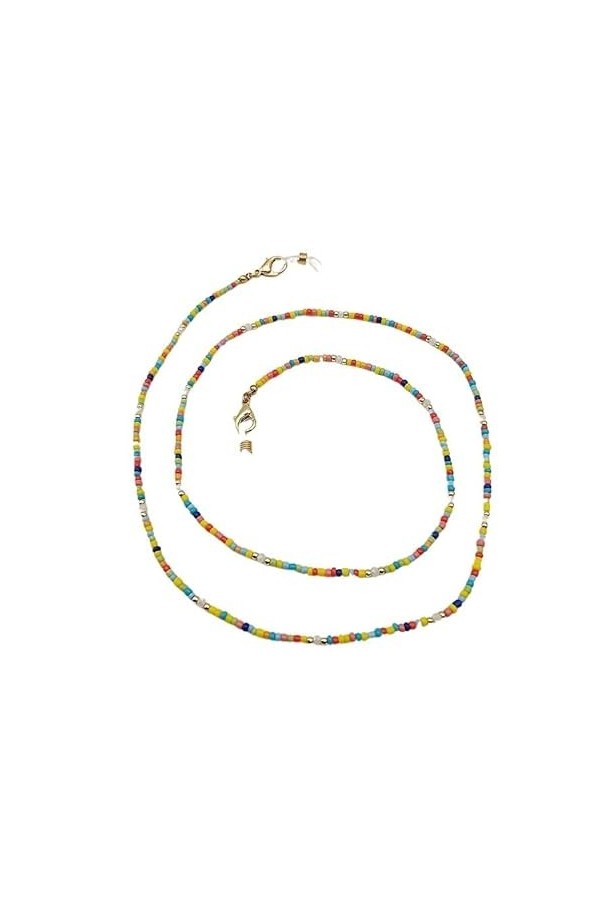 NOGRAX Lanyard Chaînes à Lunettes for Femmes Chaînes de Masque Anti-Perte Simples Chaînes de Porte-Lunettes élégantes Couleu