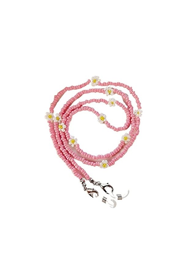 NOGRAX Sangle de Lunettes Chaînes de Lunettes for Femmes Cristal Coloré Chaînes de Masque de Perles Élégantes Lunettes de Ret