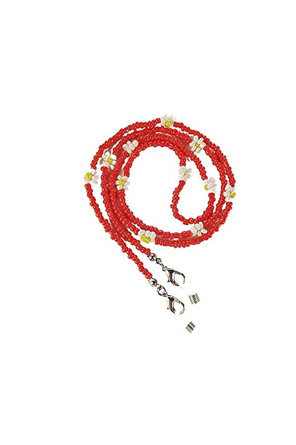 NOGRAX Sangle de Lunettes Chaînes de Lunettes for Femmes Cristal Coloré Chaînes de Masque de Perles Élégantes Lunettes de Ret