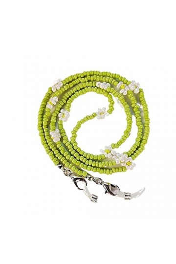 ViLLeX Sangle de Lunettes Chaînes de Lunettes for Femmes Cristal Coloré Chaînes de Masque de Perles Élégantes Lunettes de Ret