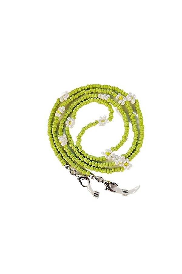 ViLLeX Sangle de Lunettes Chaînes de Lunettes for Femmes Cristal Coloré Chaînes de Masque de Perles Élégantes Lunettes de Ret