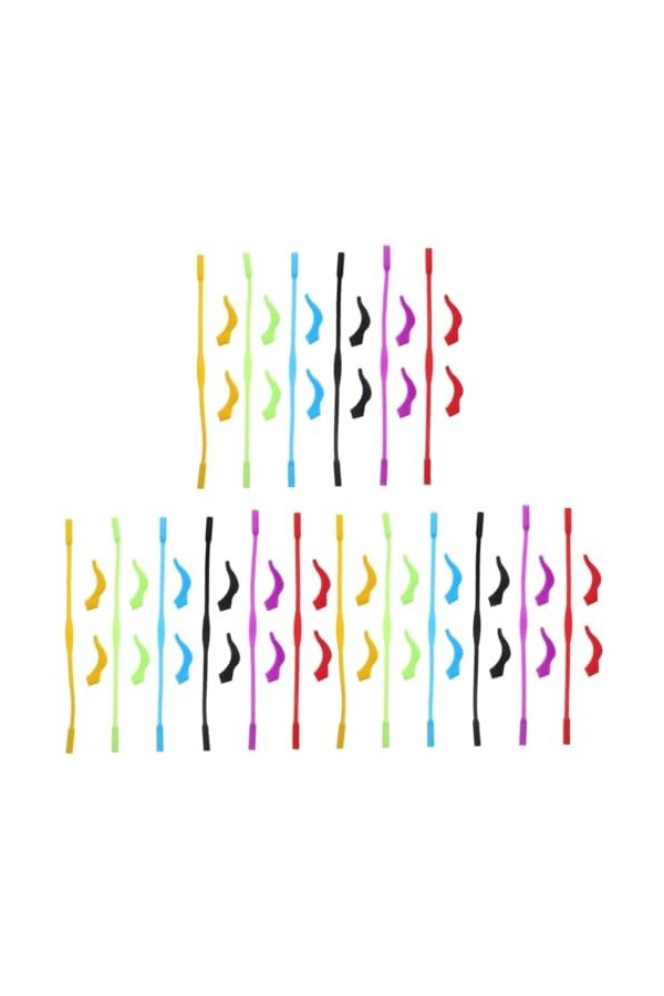 Uonlytech 18 Ensembles Lunettes Crochet Doreille Accessoires Support De Sangle De Lunettes Sangle De Lunettes Anti-perte Por