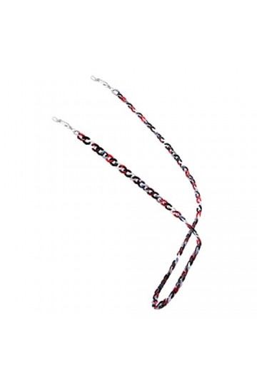 Mobestech Tour De Cou Perlé 5 Pièces Chaîne De Lunettes Support En Cristal Lunettes De Soleil De Sport Cristal Collier Ras Du