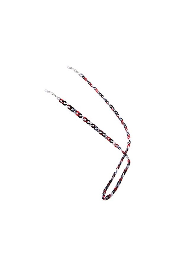 Mobestech Tour De Cou Perlé 5 Pièces Chaîne De Lunettes Support En Cristal Lunettes De Soleil De Sport Cristal Collier Ras Du