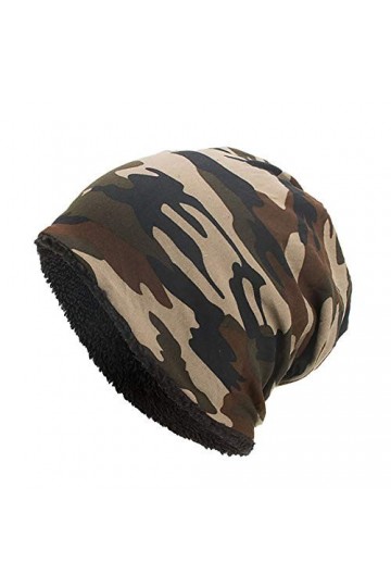 DoeRal Crochet Hommes Camouflage Skull Chaud Hiver Bonnet Bonnet Bonnet Ski Femmes Baggy Laine Baseball Casquettes Cowboy Adu