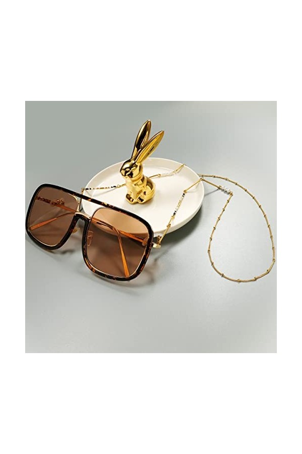 WEPINS Chaînes Lunettes Longe for Femmes en Acier Inoxydable Cordon De Cou Élégant Lunettes Chaîne Chaîne Titulaire Valentine