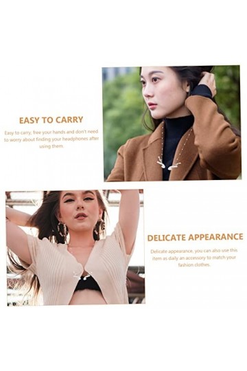 UKCOCO 5 Pièces Chaîne Découteurs Cordon Décoratif Antidérapant Chaîne De Lunettes Anti-perte Oreillettes Sans Fil Sangle Po