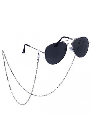LEFEDA Lot de 3 chaînes de lunettes en alliage pour lunettes de soleil - Support antidérapant pour lunettes de lecture, sans 