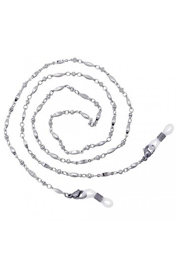 LEFEDA Lot de 3 chaînes de lunettes en alliage pour lunettes de soleil - Support antidérapant pour lunettes de lecture, sans 
