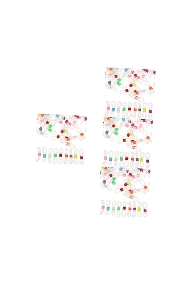 VILLCASE 400 Pcs Lunettes Crochet DOreille Connecteur Support De Lunettes De Soleil Lunettes Clair Support De Lunettes De So