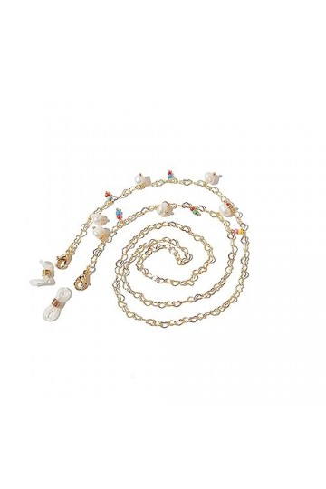 Chaîne De Lunettes 3 Pièces De Chaîne De Lunettes En Perles, Chaîne DAmour Suspendue Au Cou, Chaîne De Masque Anti-Perte, Ch