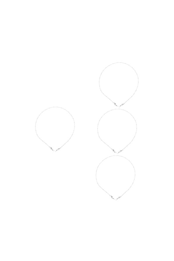 ABOOFAN 4 Pièces Chaîne DÉcouteurs Chaîne DÉcouteurs Chaîne De Lunettes Anti-Perte Oreille Lunettes De Soleil Métalliques P