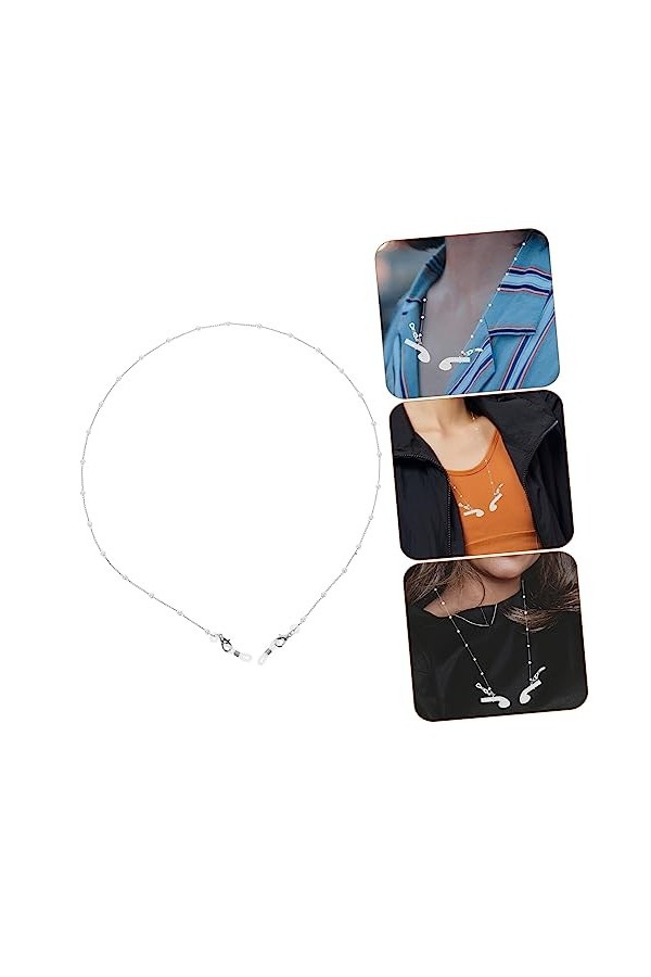ABOOFAN 4 Pièces Chaîne DÉcouteurs Chaîne DÉcouteurs Chaîne De Lunettes Anti-Perte Oreille Lunettes De Soleil Métalliques P