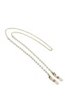 NOGRAX Longe de Lunettes Sangle de Lunettes for Femmes Simple Perle Antidérapant Collier en Métal Mode Lunettes Chaîne Chaîne