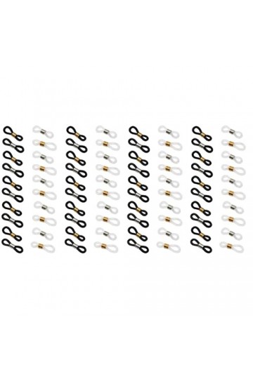 minkissy Lot de 120 paires de supports pratiques anti- créatifs pour lunettes - Accessoires antidérapants - Collier réglable 
