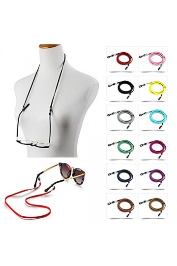 CuteyRain Chaine Lunettes, Lunettes de Soleil à la Corde de Lunettes Lunettes de Soleil réglables Lunettes de Vue en Corde La