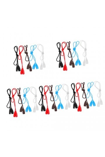 Angoily 25 Pièces Sangle De Lunettes En Silicone Lanière De Lunettes Sangle De Lunettes Antidérapante Lunettes De Tir En Verr