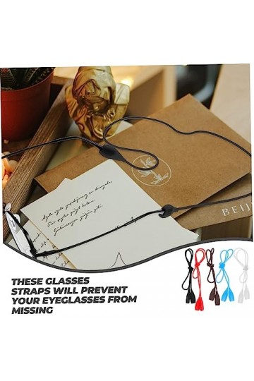 Angoily 25 Pièces Sangle De Lunettes En Silicone Lanière De Lunettes Sangle De Lunettes Antidérapante Lunettes De Tir En Verr