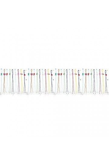OSALADI 40 Pièces Cordons De Sangle De Lunettes Lunettes De Soleil De Sport Sangle De Lunettes Pour Porte-Bande De Lunettes L