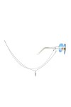 ZZSRJ Lunettes de Soleil Mesdames Lunettes de Soleil Chaîne Verres Fil Cadre Lunettes Lanyard Collier Corde Color : B1 