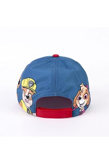 Casquette avec Visière Incurvée PatPatrouille - Tricolore - 4 à 8 ans - Avec Brillants - Casquette pour Enfants à Scratch Ré