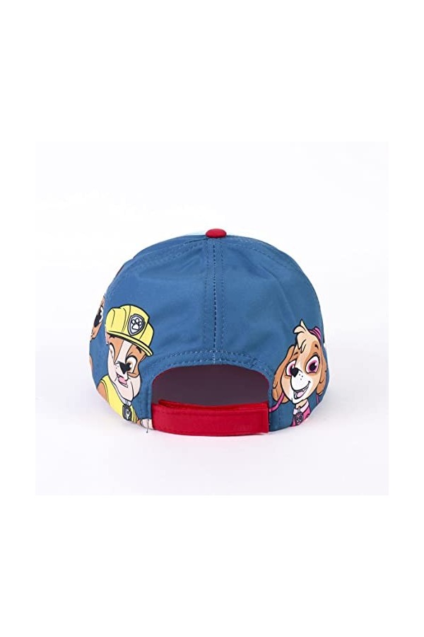 Casquette avec Visière Incurvée PatPatrouille - Tricolore - 4 à 8 ans - Avec Brillants - Casquette pour Enfants à Scratch Ré