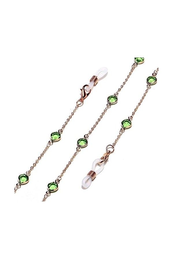 Morceaux ChaîNe Lunettes Femmes ChaîNes De Lunettes De Soleil ChaîNe pour Lunettes Lunettes Cordon Anneaux AntidéRapants pour