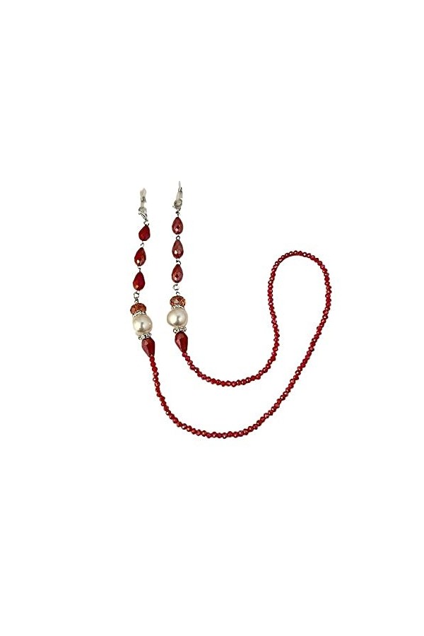 NOGRAX Sangle de Lunettes Chaînes de Lunettes for Femmes Chaîne de Cou de Perle Perlée Anti-Perte Chaîne de Lunettes élégante