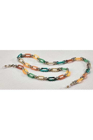 Airport Chaînes pour lunettes de vue ou de soleil, transformable en collier ou bracelet, multicolore longueur 70 cm Centrosty