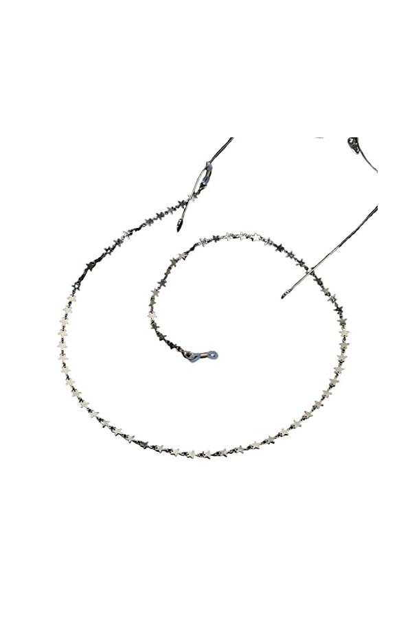 ViLLeX Sangle de Lunettes chaînes de Lunettes for Femmes chaînes de Masque en Forme détoile en métal Cordon de Lunettes de M