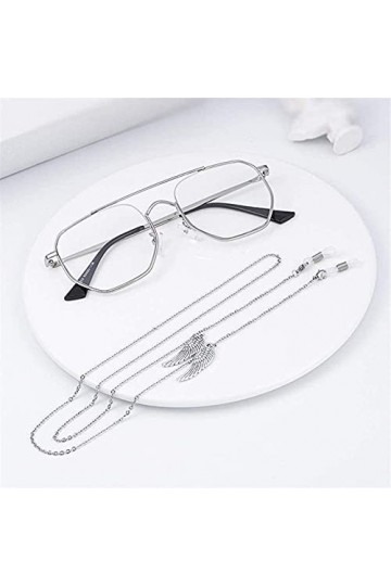 Chaînes de lunettes Argent Lunettes de vue Sangles de chaîne Cordons de chaîne Sangle de lunettes Cordon de cou Chaîne antidé