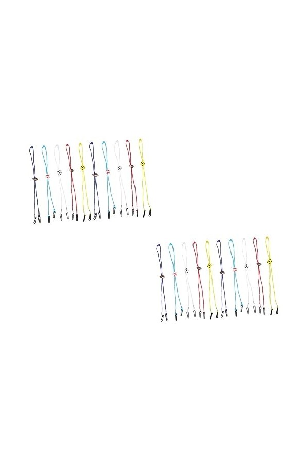 Housoutil 40 Pcs Lunettes Sangle Lunettes De Soleil De Sport Lunettes Colorées Lunettes De Soleil Lunettes Sangle Lunettes Sa