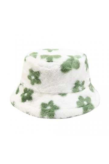 Chapeau bob dhiver en fausse fourrure pour femme - Esthétique - Motif mignon et moelleux - Chaud - Tendance - En peluche dou