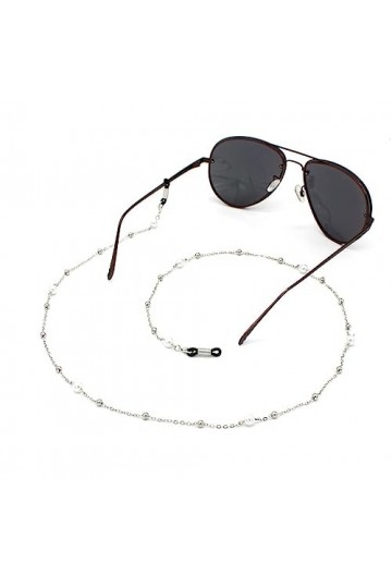 Chaîne De Lunettes 2 Pièces Lunettes Chaîne Suspendue Perle Lunettes Chaîne Anti-Perte Lunettes De Soleil Lunettes Chaîne Mas