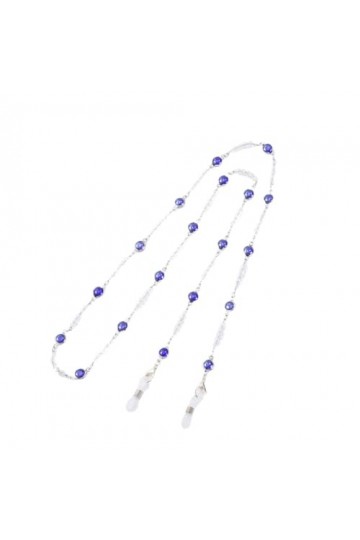 Chaîne De Lunettes 2 Pièces Chaîne De Lunettes De Cou Suspendue Lanière Anti-Perte Perle Cristal Chaîne De Masque Perlé Chaîn