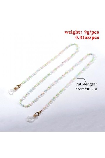 Chaîne De Lunettes Chaîne De Lunettes En Alliage De Perles Colorées, 4 Pièces, Chaîne De Masque Facial De Tempérament Pour Da