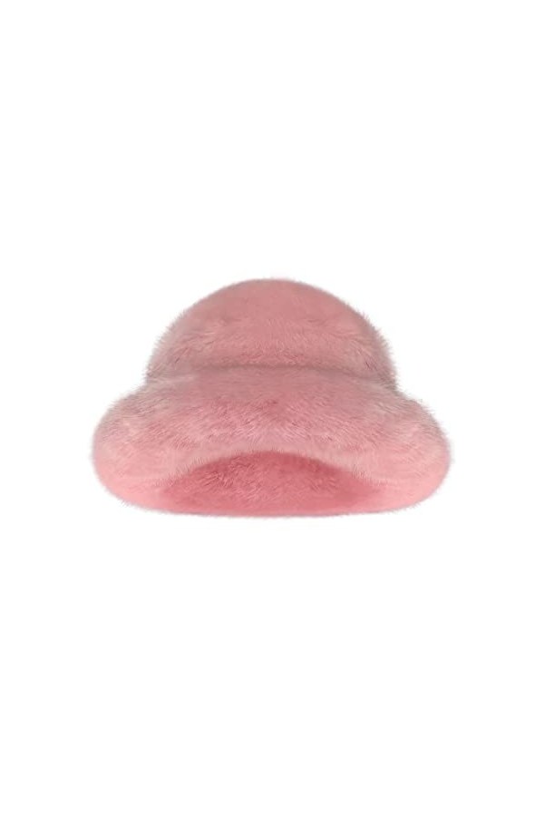 XIXIMAON Bob Chapeau de Pêcheur Femme en Peluche Chapeau de Seau Casquette Bonnet dhiver Chaud en Fausse Fourrure Chapeau de