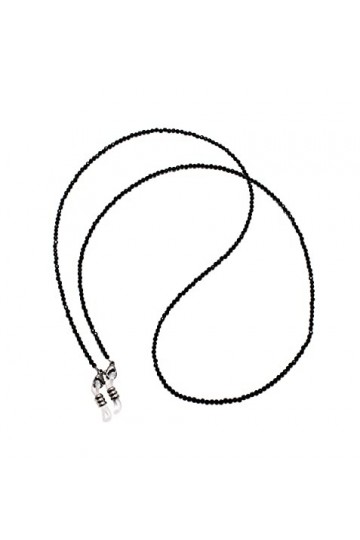 rainbow safety Cordon de Lunettes Porte-Lunette Pierre Naturelle Facettes RCF Black Spinel 