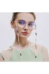 C·QUAN CHI chaîne de lunettes décorative anti-dérapante lunettes de soleil cordon de retenue de lunettes corde de lunettes de