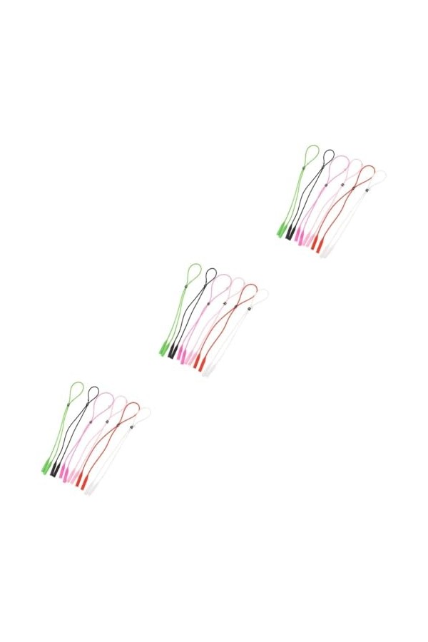 UKCOCO 18 Pcs Porter Des Lunettes Lunettes De Soleil Colorées Sangle De Support De Lunettes De Soleil Antidérapante Boucle De