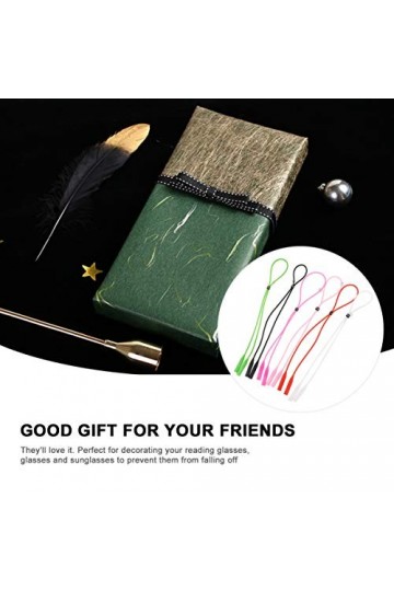 UKCOCO 18 Pcs Porter Des Lunettes Lunettes De Soleil Colorées Sangle De Support De Lunettes De Soleil Antidérapante Boucle De