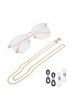 VPbao Accessoire Lunettes Femme Chaîne de Lunettes avec Fausse Perle Chic